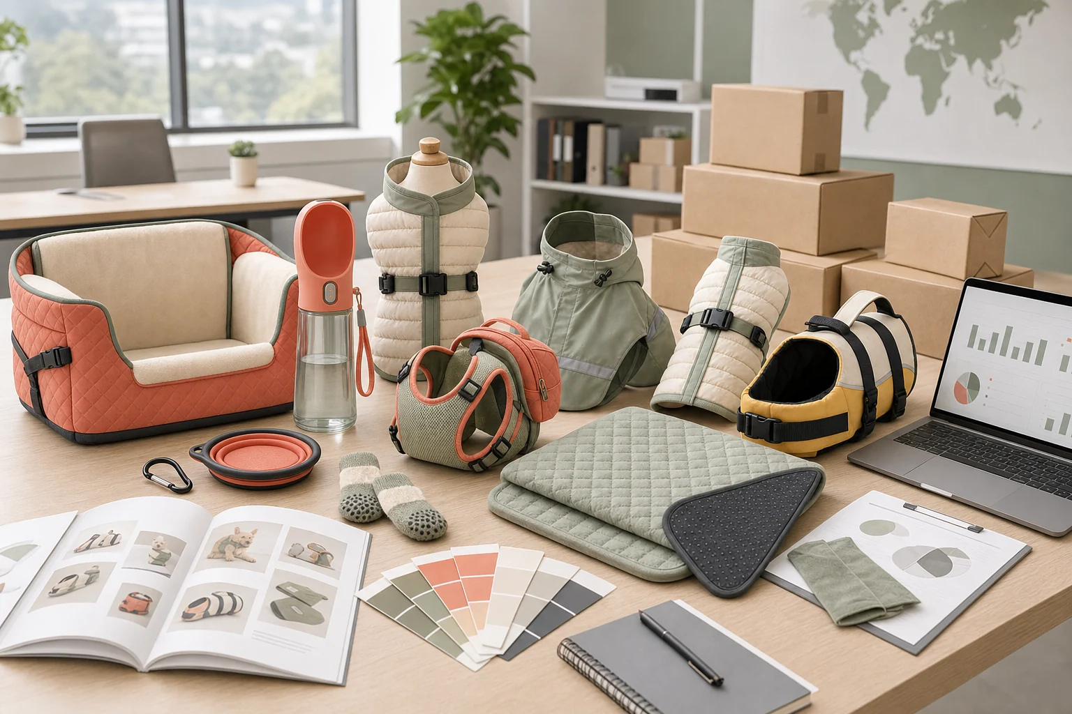 Echo Paw B2B inquiry samples and product catalog table