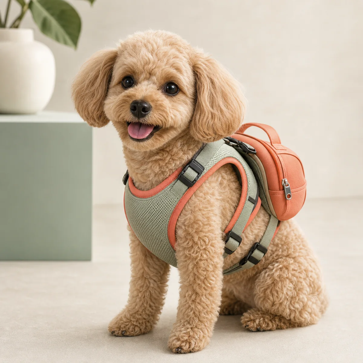 Small dog backpack harness product image